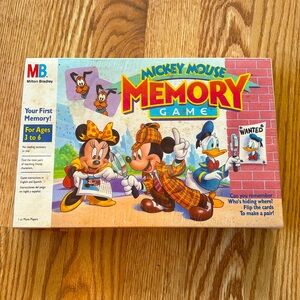 Brand New Milton Bradley Mickey Mouse Memory Game